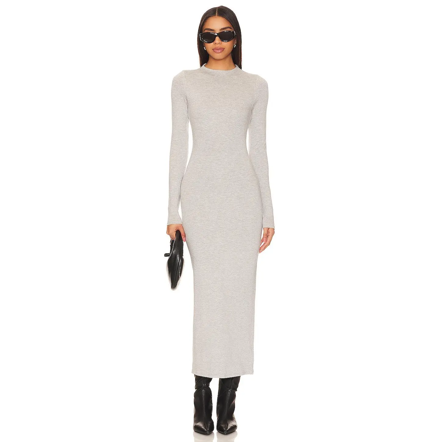 AFRM Juniper Dress in Heather Grey