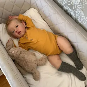 Newborn Toddler Dolls 28 Inch 70cm Liam Realistic Dolls Toddler Boy Real Life Like Looking Baby Dolls That Look Real Bebes Reborn Babies with Wig Hair and Toys Set