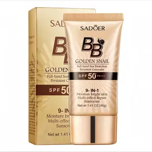 BB Cream SPF 50 PA+++ 9 in 1 FullCoverage Tinted Moisturizer Waterproof Sweatprooffor Oily & Dry Skin ,Hydrating SunscreenHydratingFormula Face Sunscreen For All Skin Types