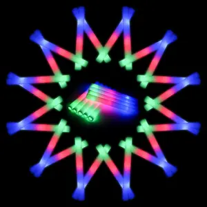 AVTCTEK Glow Sticks 20-Pack, Color Changing LED Foam Sticks with 3 Modes, Perfect Party Favors & Goodie Bag Stuffers for Birthday, Halloween, Wedding, Rave, Concert & Kids Events