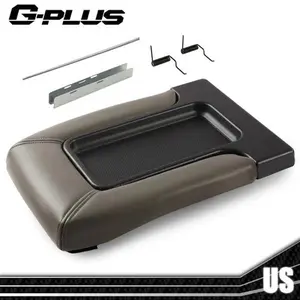 Gray Center Console Lid Arm Rest Latch Fit For 99-07 Silverado Sierra Avalanche
