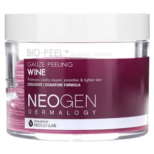 Neogen Dermalogy, Bio-Peel + Advanced Treatment, Gauze Peeling, Wine, 30 Count, 6.76 fl oz (200 ml)