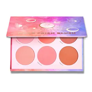Lunar Beauty Moon Prism Blush Palette - includes 5 matte blushes and 1 shimmer blush