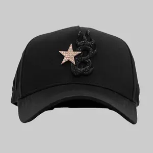 Barbas B Star Rose Gold Cap – Luxury Streetwear Hat, Perfect Gift