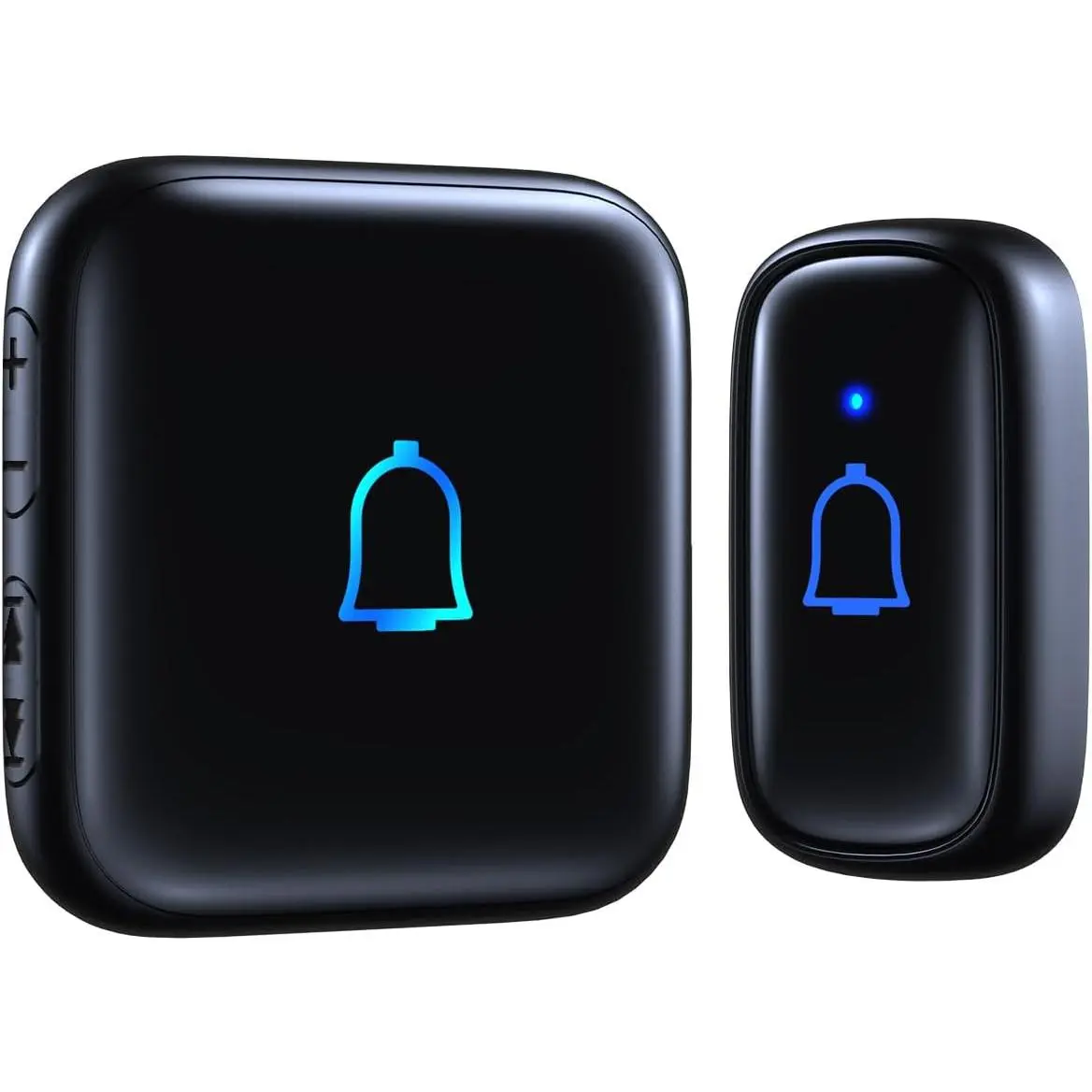 Classroom Wireless Doorbell IP66 Waterproof Door Bell Ringer Loud 1000Ft Doorbell 66 Chimes Mute Mode 115dB 7-Level Vol Electric Door Bell Kits for Home Bedroom Office Kids Teachers & Hearing-Impaired