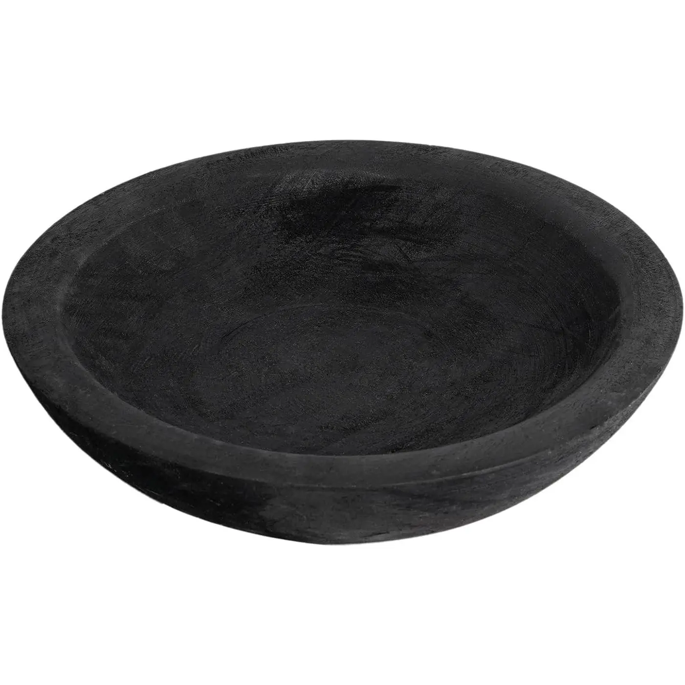 Wooden Decorative Bowl Black Farmhouse Centerpiece Rustic Farmhouse Home Decor Wood Dough Bowl