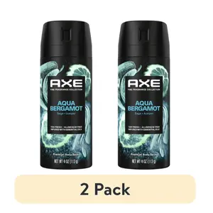 Pack of 2 Axe Fine Fragrance Collection Antiperspirant Deodorant Spray, Aqua Bergamot, 4 oz