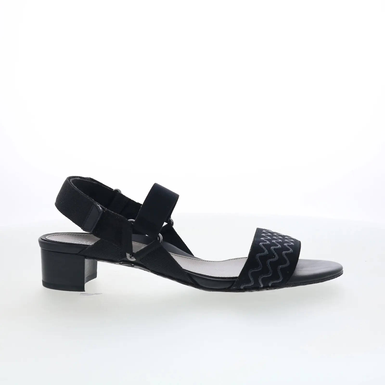 Ros Hommerson Virtual 67034-10 Womens Black Wide Slingback Sandals Shoes