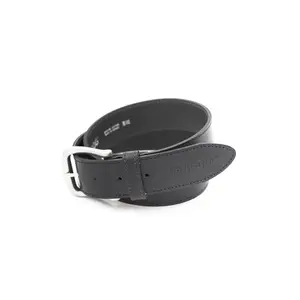 DEVIL-DOG® Leather Belt - Black with Nickel Buckle