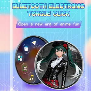 Anime Electronic Badge, HD Screen Smart Dynamic Pin, Transfers Photos Gifs Animations Videos, Gift for Anime Fans, Model E87