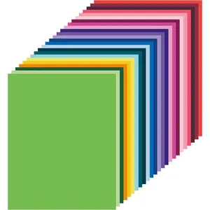 120 Sheets Colored Card Stock Printer Paper, 120 gsm 32 lb 24 Colors Pastel Construction Paper for Scrapbook School Office Printing DIY Craft (120GSM)
