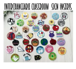 Interchangeable welcome to our classroom sign inserts | Teacher Gift | Classroom decor | welcome sign| Interchangeable sign