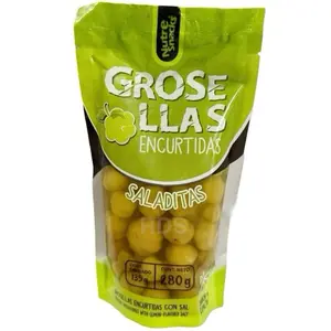 Nutresnacks grosellas encurtidas sabor a limon 280g