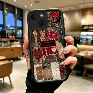 Phone case for iphone 14PLUS Enhanced Peotection Gift Shockproof Leopard Print Christian Bible Verse Phone Case Drop-Resistant Protection Celestial Eye Layered Phone Case boboiptyjt49684