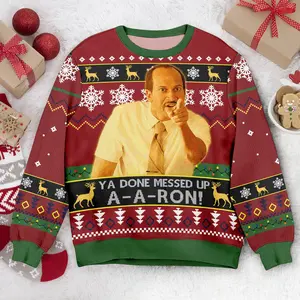 Key And Peele Ugly Christmas Sweater: Ya Done Messed Up Aaron Movie Quote