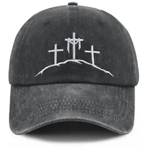 Christian Gifts for Women Men, Three Crosses Accessories Hat, Christian Decor Baseball Cap, Religious Christmas Birthday Gifts for Dad Mom Grandpa