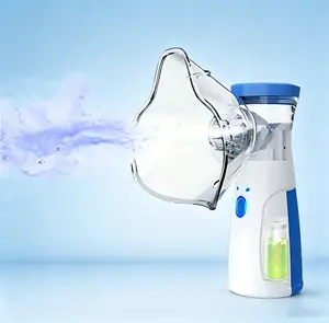 1PCS Rechargeable Ultrasonic Handheld Mist Sprayer withBuilt-in 400mAh Battery, Includes Mask & Mouthpiece,Compact & Self-Cleaning, Ideal for Home & Travel Use (Noneed to install batteries.)