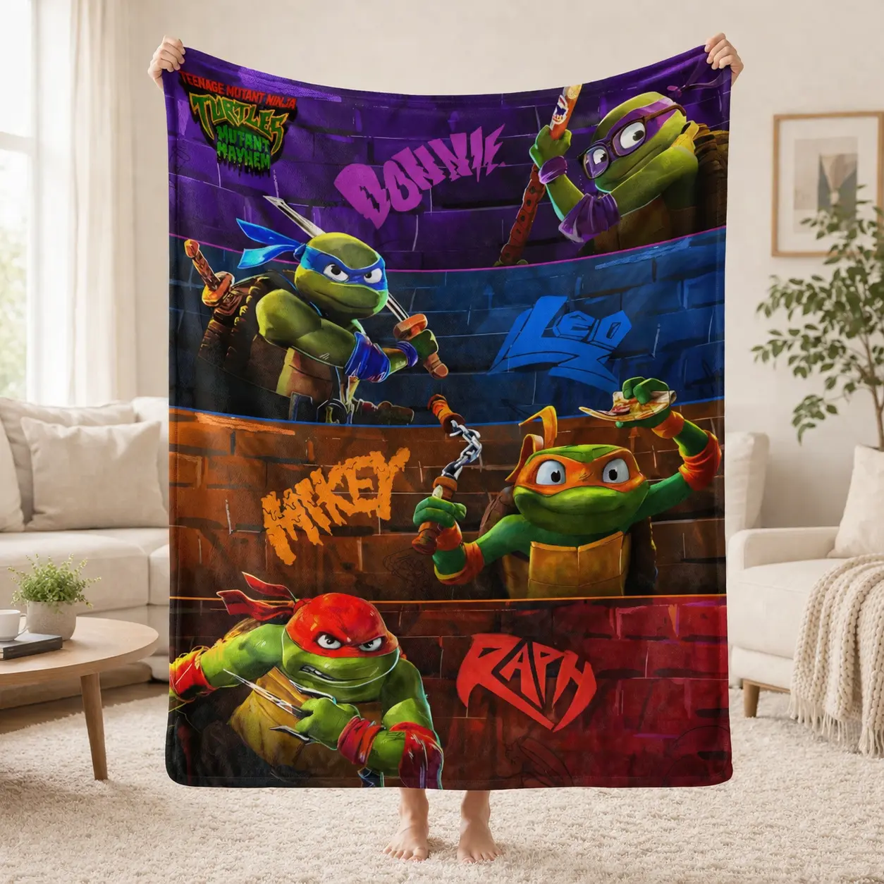 Ultra Soft Cartoon Hero Throw Blanket for Couch, Bed & Sofa, Plush Flannel Fleece Blanket, Cozy Room Decor Gift for Kids, Teens & Gamer