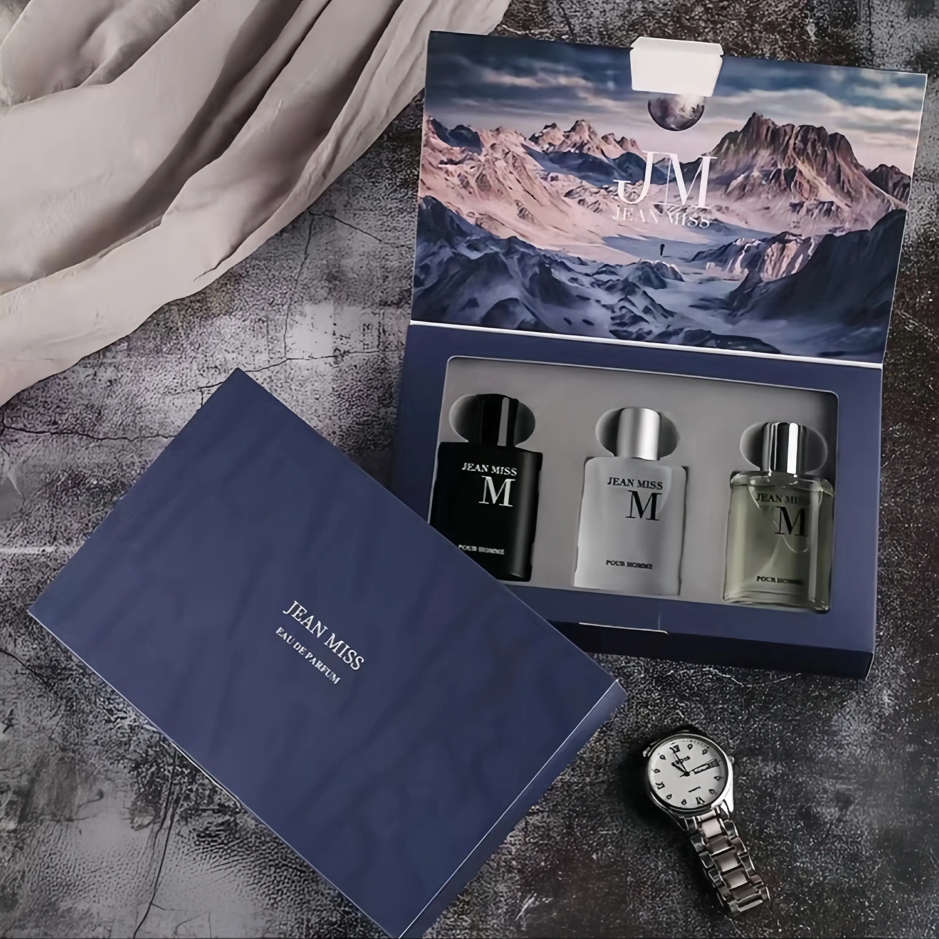 JEAN MISS Men's Perfume Gift Set｜3PCS Long Lasting Cologne Discovery Fragrance Ensemble, Daily Wear Scent for Men, Ideal Gift for Boyfriend & Men