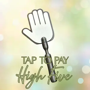Tap to Pay Magic High Five Wand - Magic Wand Card Holder for Tap to Pay | 3D Printed Credit Card Wand | Fun Contactless Payment Accessory