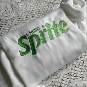 I Need A Sprite Embroidered SweatShirt, Embroideres Tees, Gift For Soda Lovers, Soda Gift Crewneck