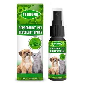 Yegbong Peppermint Pet Repellent Spray, Dog Mite Spray Pet Mite Fungus Spray For Cats And Dogs