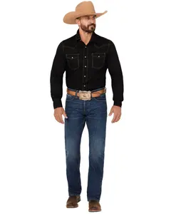 Cody James Men's Fort Worth Wash Jackson Slim Straight Selvedge Rigid Denim - Cjho24j24-Mdw