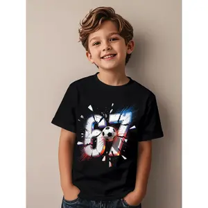 67 Soccer Six Seven 6 7 Meme 67 Funny Aesthetic Graphic Kid T-Shirt Fashion Kid T Shirts Streetwear Tops Tees for Kid