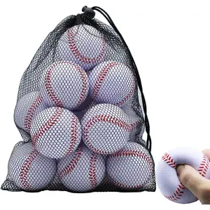 Baseball, Foam Baseballs 12 Ball Pack Practice Training Baseballs Unmarked Baseball Soft Toss, Batting, Fielding, Hitting, Pitching