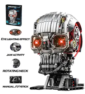 1099pcs Skull Head Building Blocks Toy Model, Valentine's Day gifts Suitable for Creative Play and Exciting Assembly; An Excellent Gift or Special Surprise for Adults，vdaygift