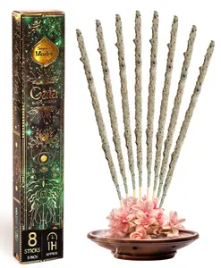 Handcrafted Masala Incense Sticks | Gaia & Maha Blends | Sagrada Madre Natural Meditation & Spiritual Incense – 8 Sticks