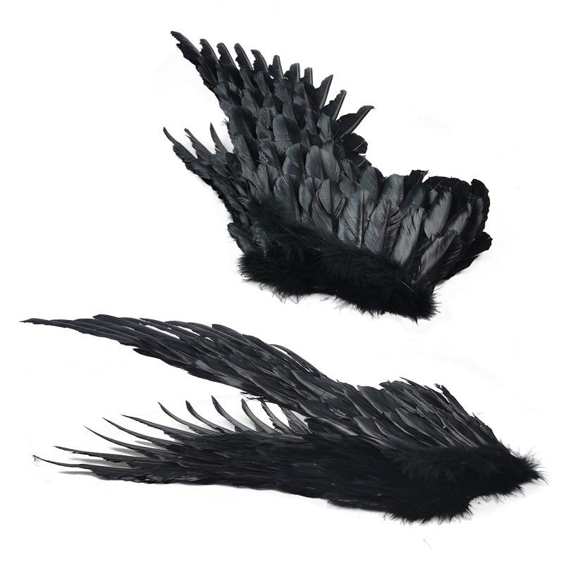 Angel Wings White Feather Swallow-Shaped for Adult Children Halloween Props Bride Flower Girl Costume Party Accessories