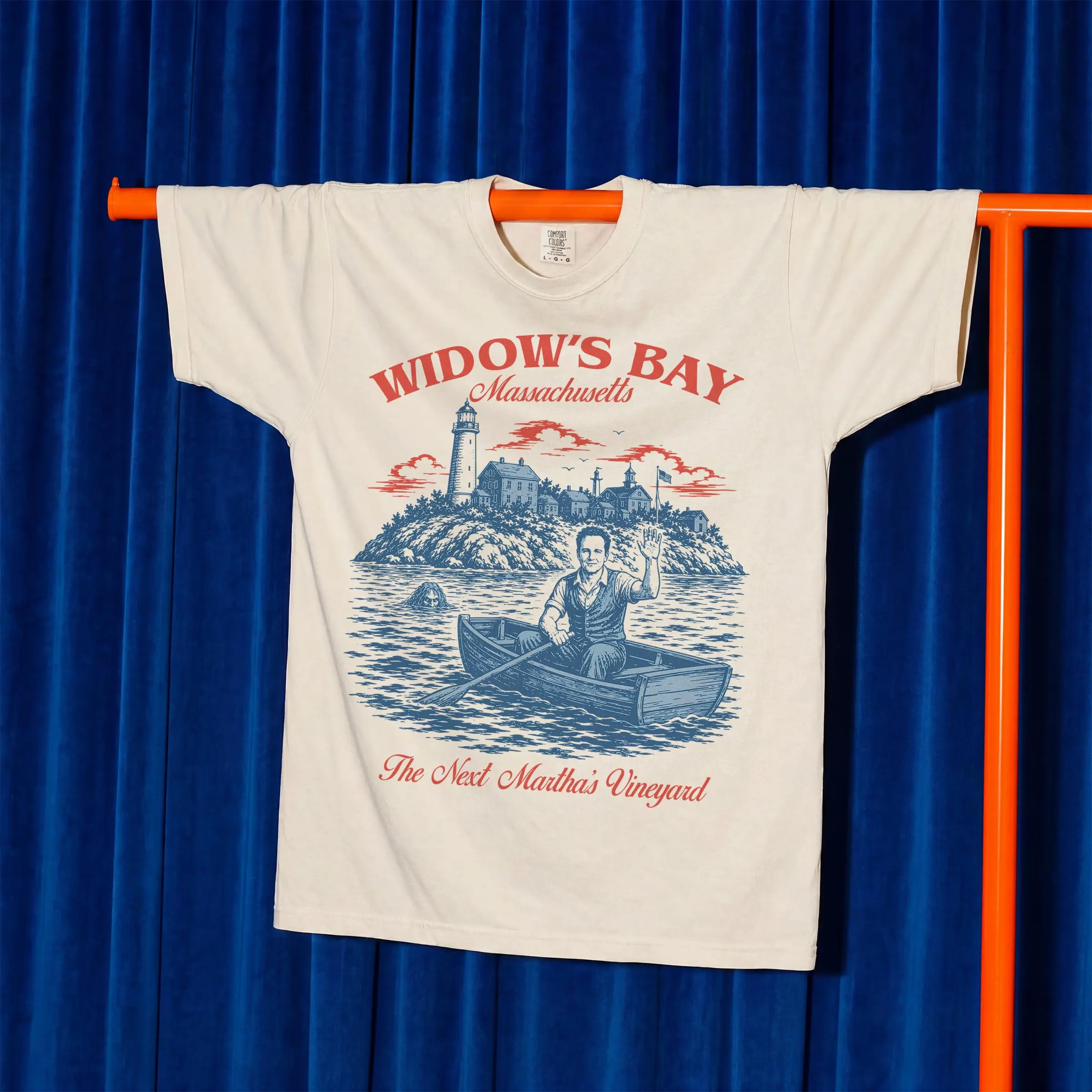 Widow's Bay Travel T-Shirt, Funny Retro TV Graphic Tee