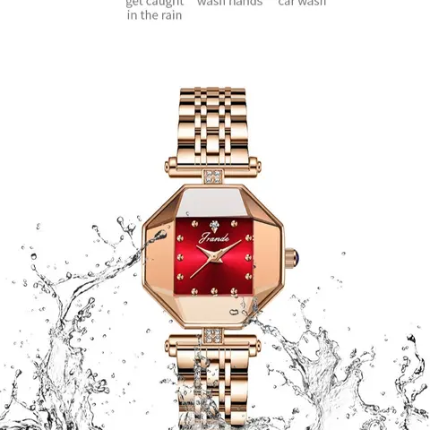 【TikTokShopBlackFriday】Women's Elegant Dial Quartz Watch Waterproof & Scratch-Resistant, Stylish Versatile, Perfect for Party & Daily Outfits, Exquisite Trendy Timepiece