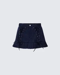 Alandra Pinstripe Mini Skirt
