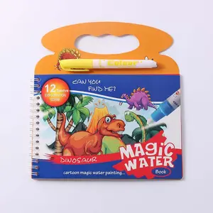 2 Pack Dinosaur Water Painting Coloring Books, Interactive Kids Art Activities, Perfect Gift for Children & Creative Learning