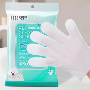Pet Cleaning Gloves, Grooming Gloves for Pets, Wipes for Dogs, Cleaning Gloves for Cats, No-Rinse Bathing Gloves, Dog Additions, Pet Supplies, De-Shedding Tools, Odor Removal Products, Low-Allergen Coconut Oil, Bathing Gloves for Cats And Dogs