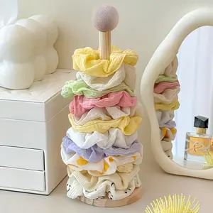 Wooden Hair Accessory Storage Rack, Sturdy Multi-Layer Display Stand, Fits Hair Ties Clips Shark Claws, Universal Desktop Decoration, Organizer Rack