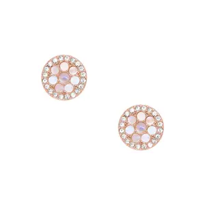 Fossil Women's Merrit Mosaic Mother-of-Pearl Stud Earrings