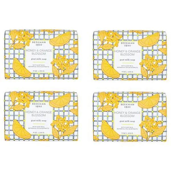 Beekman 1802 Honey & Orange Blossom  Bar Soap 4-piece Set Auto-Ship®