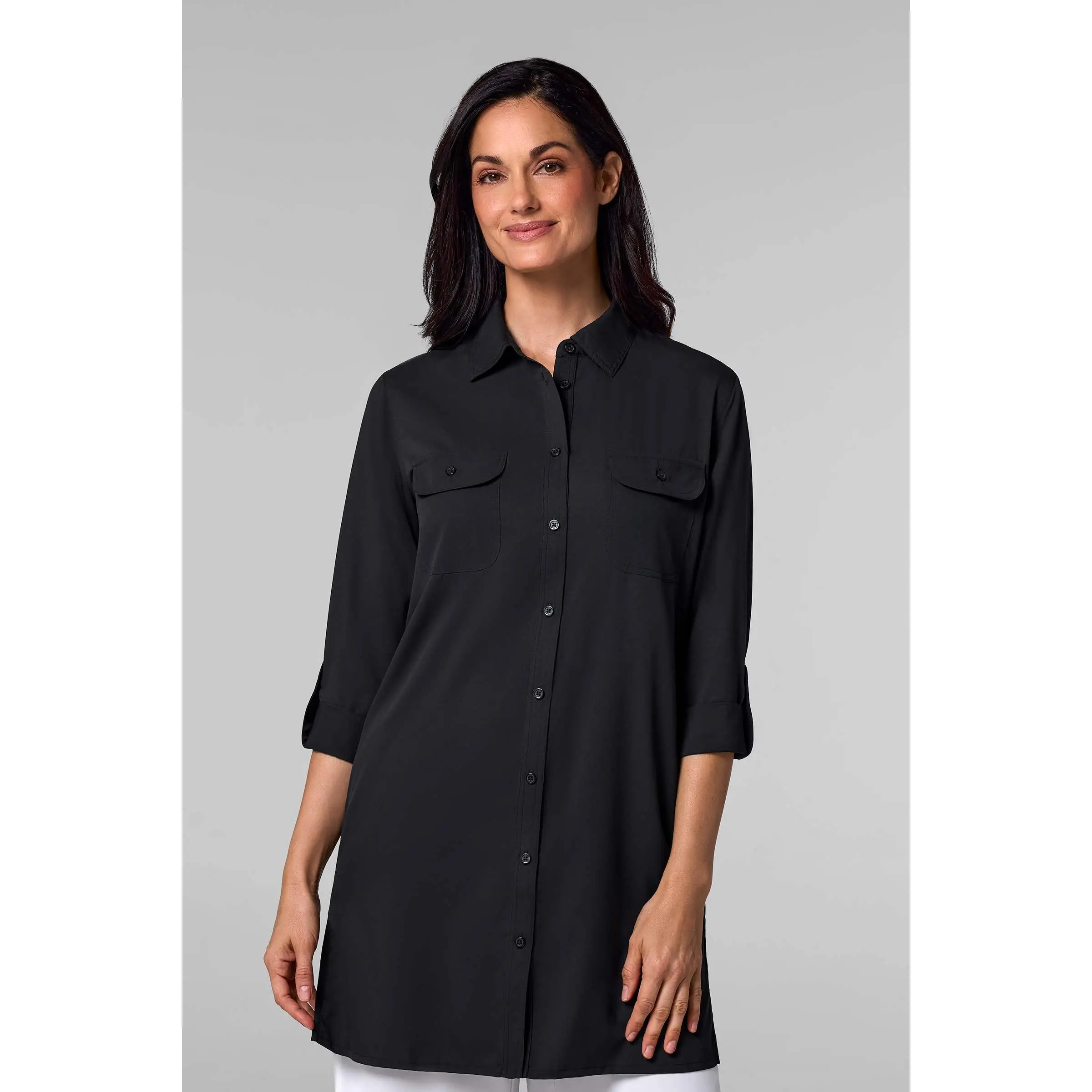 Santorini | Women's Tunic Shirt | Black