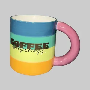 15.8 fl oz Stoneware Coffee Mug – Stylish Business Cup for Home or Office