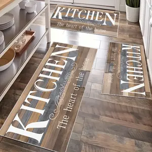 Anti-Slip Washable Kitchen Mat, Soft Comfortable Easy Clean Carpet, Perfect for Kitchen Entryway Laundry Room Living Room Decor, Farmhouse Kitchen Rug, Home Decor Rug, Home Decorative Rugs