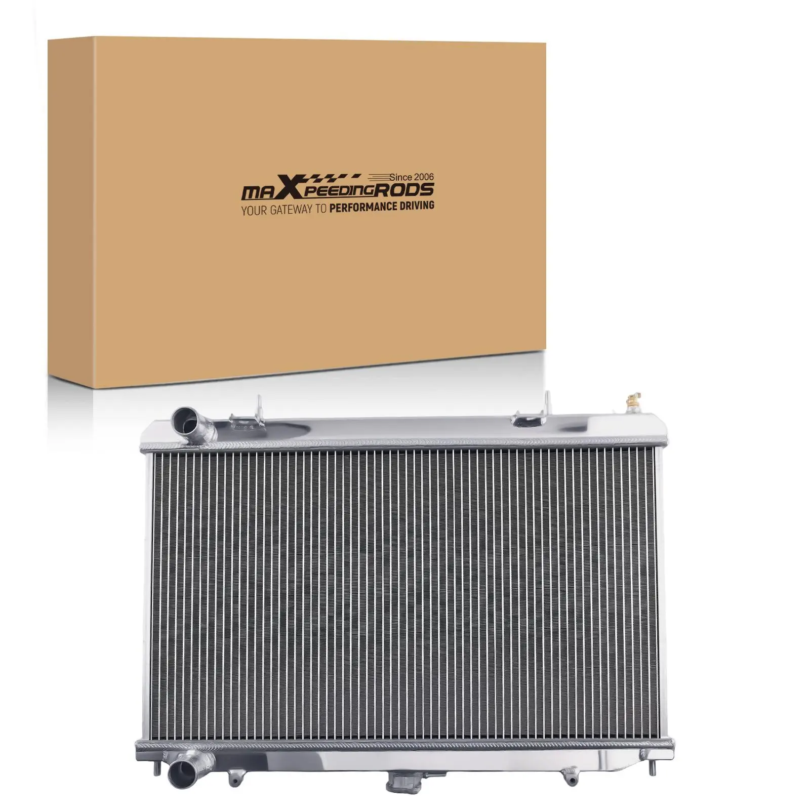 2 Row Aluminum Radiator compatible for Nissan 240sx 1995-1997 1751 CU1751 MT Coolant