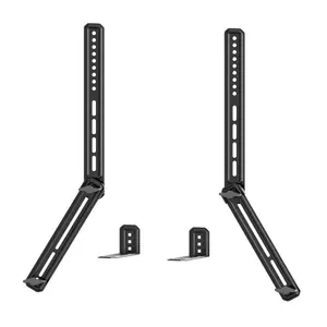 Universal Soundbar Mount for TVs 13"-80" screens, Adjustable Bracket with Detachable Long Extension Plates, Up to 15 lbs