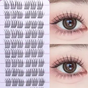 Glue-Free False Eyelashes, New Sweet Style, Single Cluster DIY Natural Look, Dense, 10mm-13mm, Daily Wear, Easy Application, DIY Personal Lashes