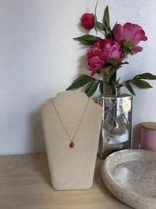 Pre-owned Louis Vuitton Brass Charm RED PASTILLES Necklace
