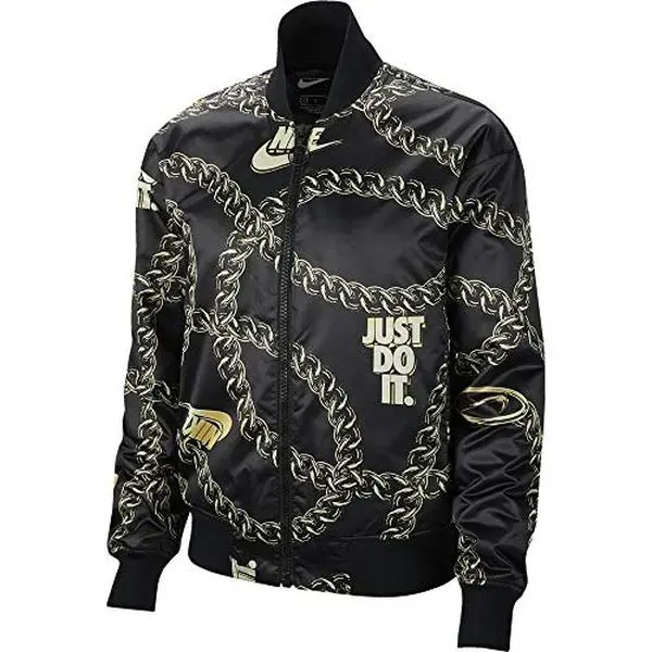 Women's Nike Synthetic-Fill Glam Dunk Puffer Jacket - s, No Belt, Regular Fit, Zip-Front Windbreaker