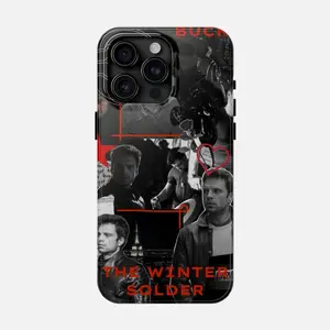 Bucky Barnes Phone Case The Winter Soldier Phone Case Tragedy and Redemption Phone Case for iPhone 16 15 14 13 12 11 Pro Max 8 Plus X, Samsung Galaxy S24 S23 S22 USY