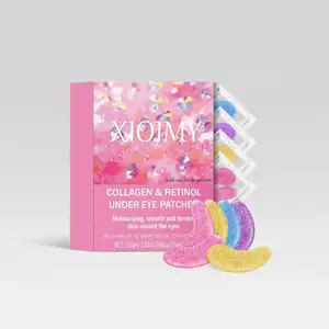 24pcs Collagen Retinol, Hyaluronic Acid & Niacinamide Moisturizing Gel Pads, Collagen Eye Mask, for All Skin Types, Deep Hydration & Smoothness